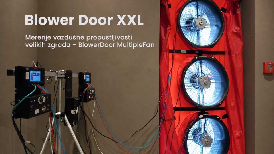 Merenje zaptivenosti velikih zgrada: BlowerDoor MultipleFan
